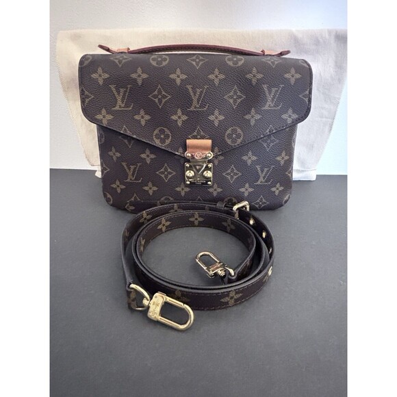 Louis Vuitton Monogram Canvas Pochette Metis Shoulder Bag-PRICE FIRM - Picture 1 of 16